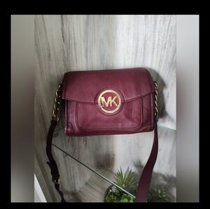 Michael Kors Burgundy Crossbody Bag Some